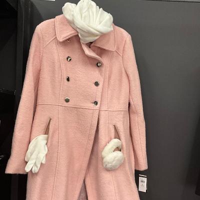 Lot G 253 NWT Guess Los Angeles Wool Coat with Accessories