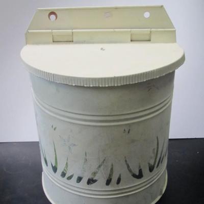 Antique Galvanized Tin Water Tank 15" Tall