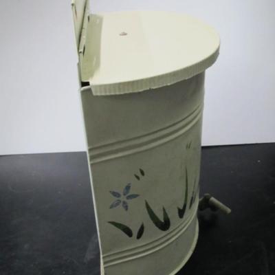 Antique Galvanized Tin Water Tank 15" Tall