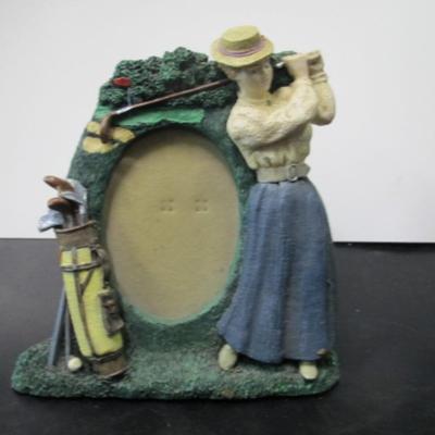 Lady Golfing 7" x 6" Photo Frame