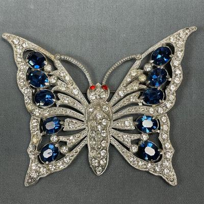 Huge antique Butterfly Brooch