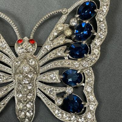 Huge antique Butterfly Brooch