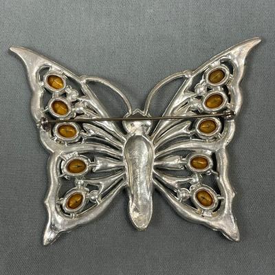 Huge antique Butterfly Brooch