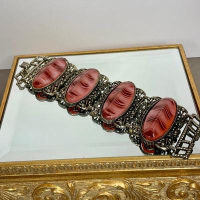 Wide thermoset bracelet