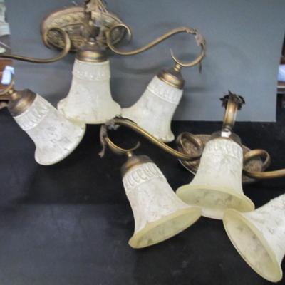 Pair Of Vanity 3 Light Wall Decor