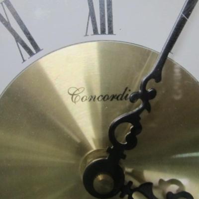 Concordia Quartz Battery Operated Table Clock Approx 15" Tall