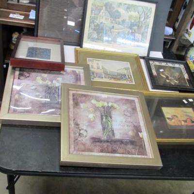 Assortment Of Framed Pictures