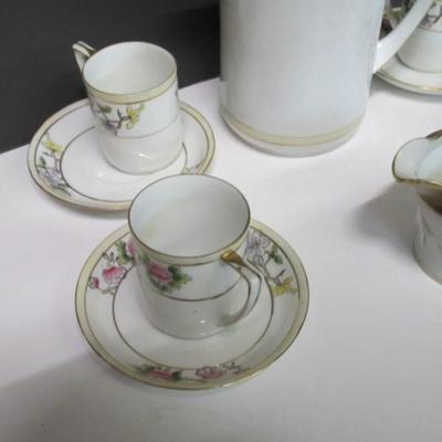 Nippon Hand Painted Chocolate Pot Set