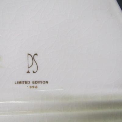 Shelley Primrose Yellow Flowers Pattern Green Accent 13430 Cup Saucer PS Limited Edition 1998 Clock Royal Standard Trinket Dish