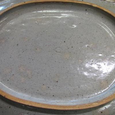 Approx 12 1/4" x 9 3/4" Stoneware Bird Platter