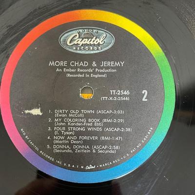 Vintage 33RPM Vinyl Album: Chad and Jeremy "More Chad & Jeremy"