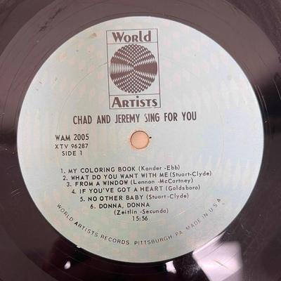 Vintage 33RPM Vinyl Album: Chad and Jeremy "Sing for You"
