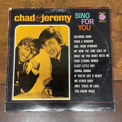 Vintage 33RPM Vinyl Album: Chad and Jeremy "Sing for You"