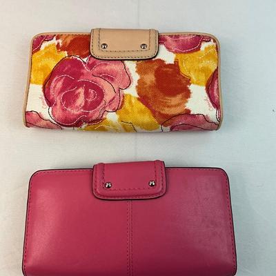 Lot G 263 NWT Coach Pink Leather Shoulder Bag with Two Matching Wallets