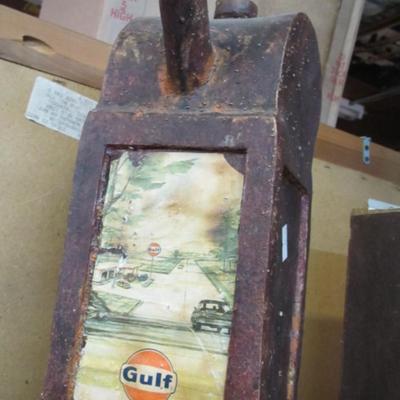 Vintage Ceramic Gulf Advertising Display