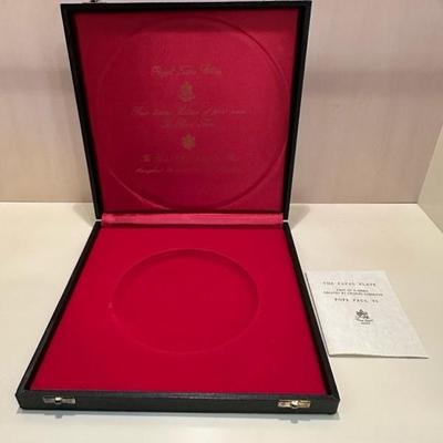 The Papal Plate Pope Paul VI by Charles Carolyne
