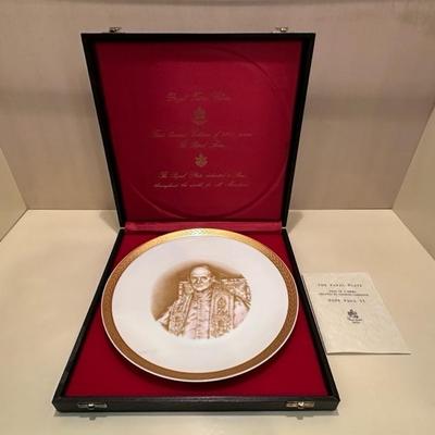The Papal Plate Pope Paul VI by Charles Carolyne