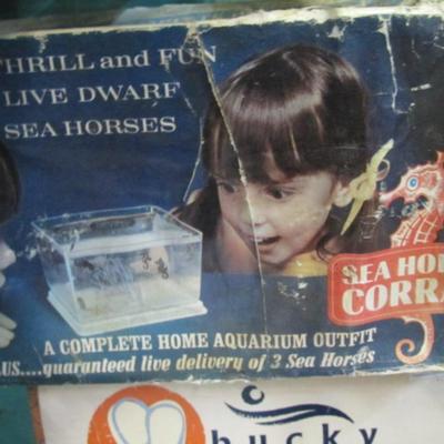 UV Cleaner Sea Horses Vintage Aquarium Desk Lamp
