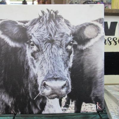 Molly Kuplen 12 x 12 Cow Canvas Art
