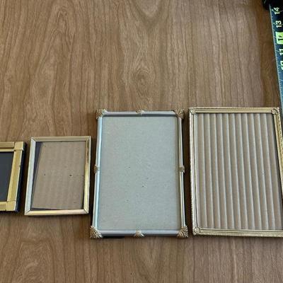 Collection of Gold Toned Picture Frames