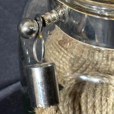 Glass and Rope Nautical Ball Home Decor