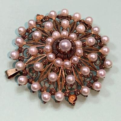 14k Gold Earrings & 10k Antique Brooch Estate Jewelry Lot