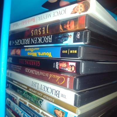 Collection of CDs, DVDs, VHS Tapes