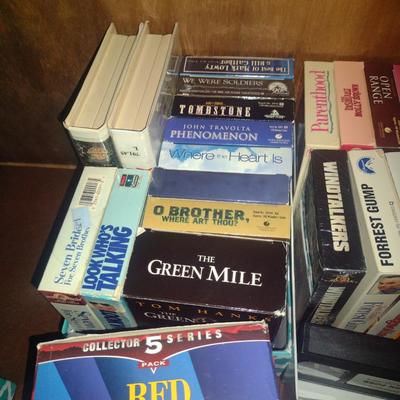 Collection of CDs, DVDs, VHS Tapes