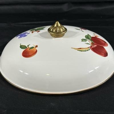 Vintage Serving Dish with Brass Handles