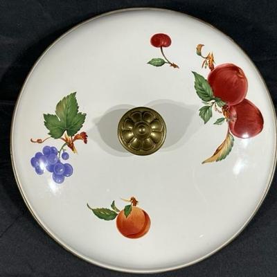 Vintage Serving Dish with Brass Handles