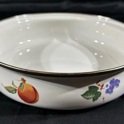 Vintage Serving Dish with Brass Handles