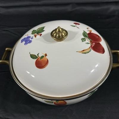 Vintage Serving Dish with Brass Handles