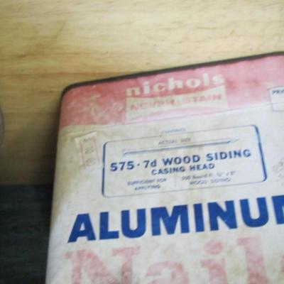 Vintage Kerosene Bottle Nichols Aluminum Nails