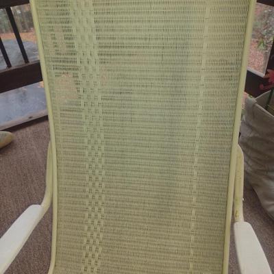 Lounge Chair with Woven Seat