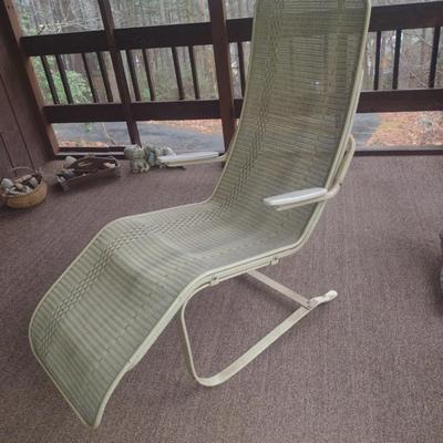 Lounge Chair with Woven Seat