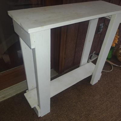 Handmade Wooden Table- Approx 31" x 10 3/4" x 30 1/2" Tall