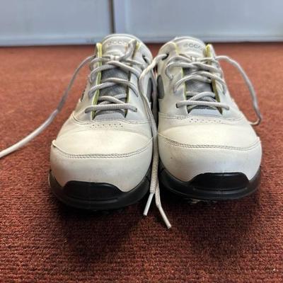 Pair of Adidas, Ecco and New Balance Shoes