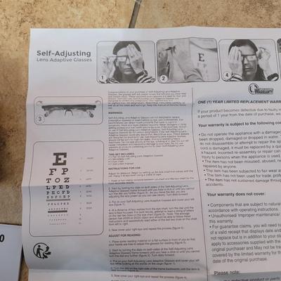 1 new pair self adjusting lens adaptive glasses