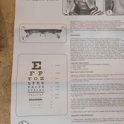 1 new pair self adjusting lens adaptive glasses