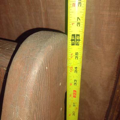 Wooden Pew/ Bench with Back- Approx 85" Long