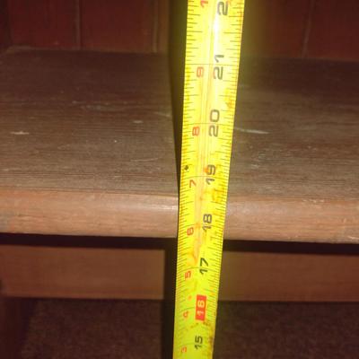 Wooden Pew/ Bench with Back- Approx 85" Long