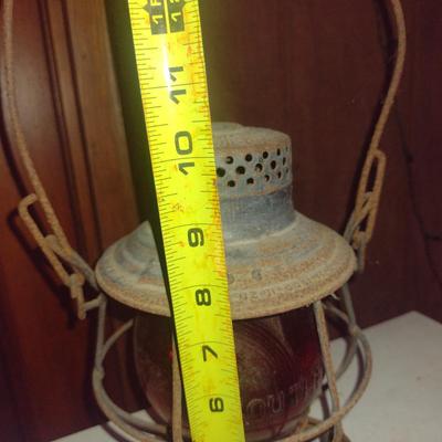 Southern Rail Yard Lantern- The Adams and Westlake Co.- Approx 10" Tall