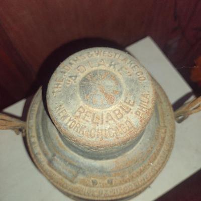 Southern Rail Yard Lantern- The Adams and Westlake Co.- Approx 10" Tall