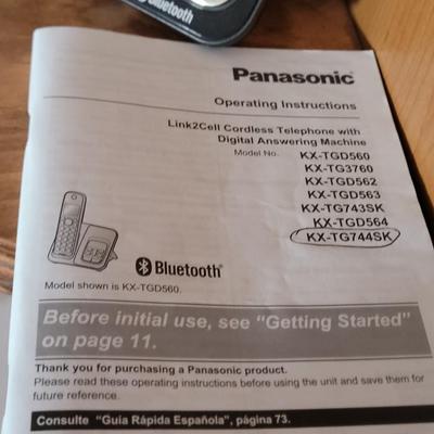 Set of two Panasonic cordless phone with operating manual