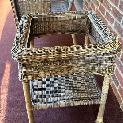 Outdoor Patio Chair and Side Table