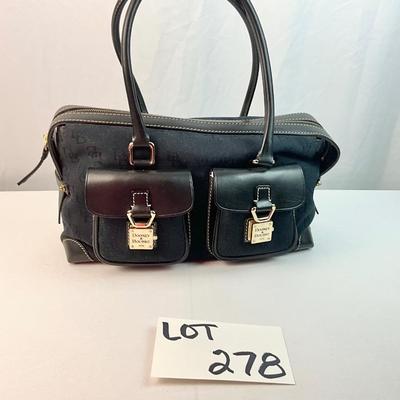 Lot F 278 NWT Dooney & Bourke Canvas and Leather Handbag