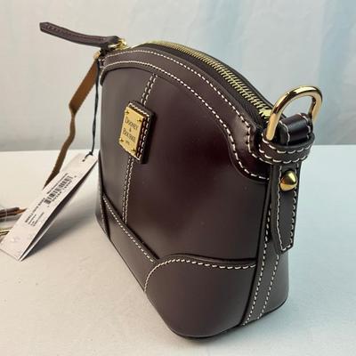 Lot F 279 NWT Dooney & Bourke Selleria Florentine Leather Mini Domed Crossbody