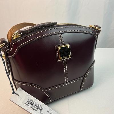 Lot F 279 NWT Dooney & Bourke Selleria Florentine Leather Mini Domed Crossbody