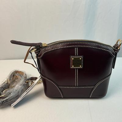 Lot F 279 NWT Dooney & Bourke Selleria Florentine Leather Mini Domed Crossbody