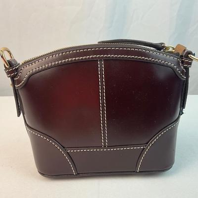 Lot F 279 NWT Dooney & Bourke Selleria Florentine Leather Mini Domed Crossbody